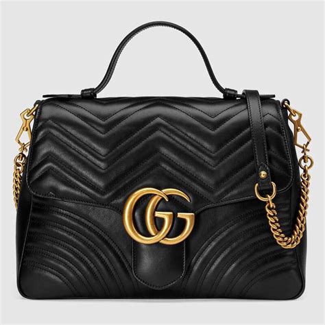 blac gucci bag|black gucci bags women.